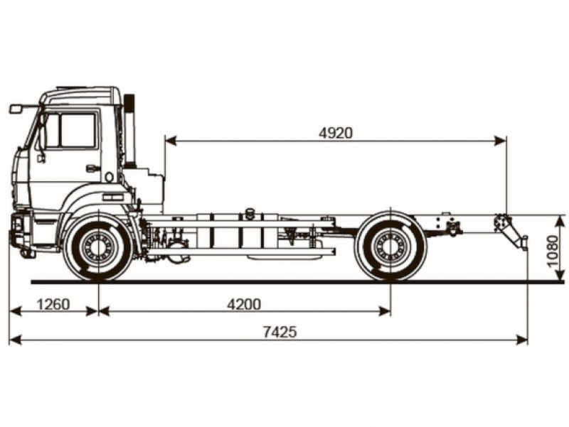 43253-4010-69(G5) Шасси КамАЗ